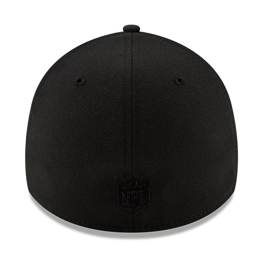 Casquette Flex 39THIRTY avec logo des Panthers de la Caroline noires New Era pour homme