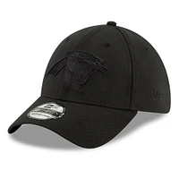 Men's New Era Black Carolina Panthers Logo 39THIRTY Flex Hat