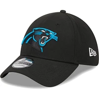 Men's New Era Black Carolina Panthers  Main 39THIRTY Flex Hat