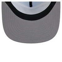 Casquette de golf à visière arrière bleu/noir Carolina Panthers de New Era pour homme