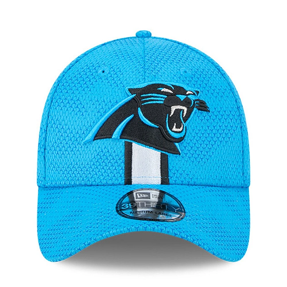 Casquette flexible 39THIRTY Sideline 2024 des Panthers de la Caroline New Era pour hommes, bleue