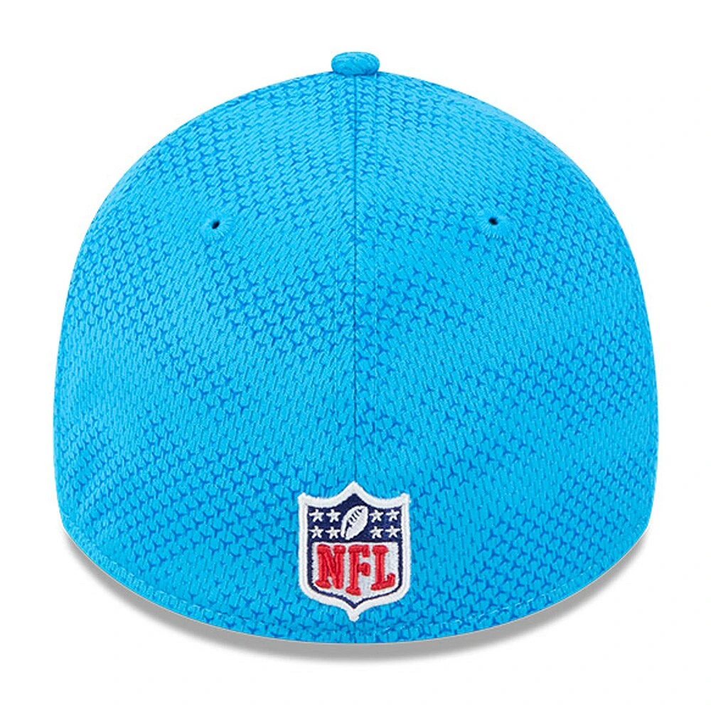 Casquette flexible 39THIRTY Sideline 2024 des Panthers de la Caroline New Era pour hommes, bleue