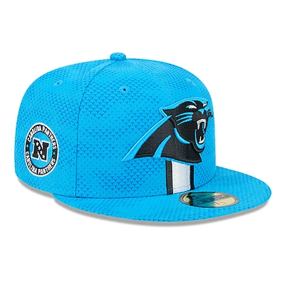 Men's New Era  Blue Carolina Panthers 2024 Sideline 59FIFTY Fitted Hat