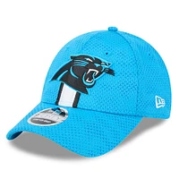 Casquette extensible à bouton-pression New Era Blue Carolina Panthers 2024 Sideline 9FORTY pour hommes