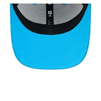 Casquette extensible à bouton-pression New Era Blue Carolina Panthers 2024 Sideline 9FORTY pour hommes