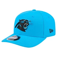 Casquette extensible à bouton-pression 9SEVENTY bleue des Carolina Panthers de New Era pour homme