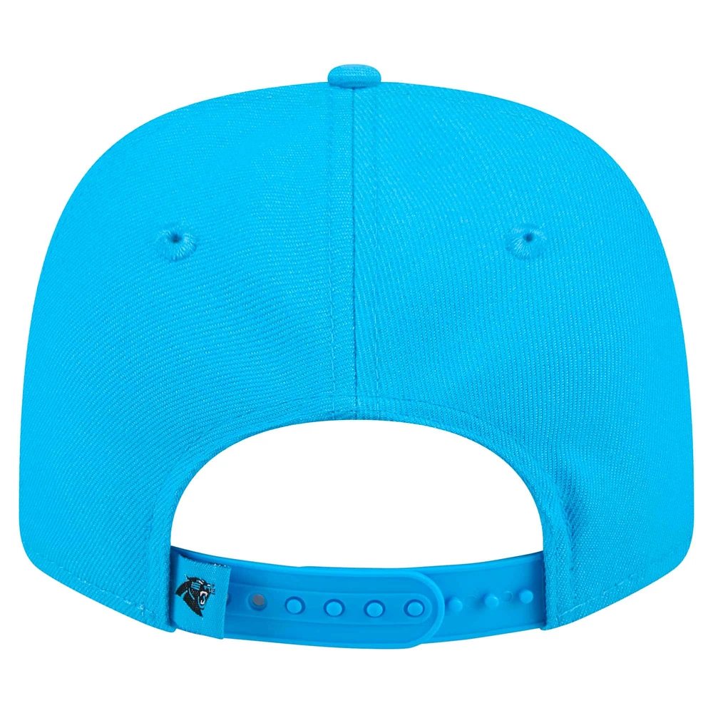 Casquette extensible à bouton-pression 9SEVENTY bleue des Carolina Panthers de New Era pour homme