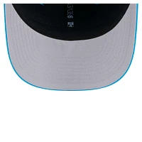 Casquette extensible à bouton-pression 9SEVENTY bleue des Carolina Panthers de New Era pour homme