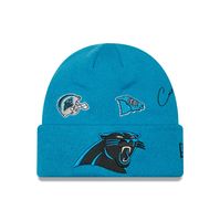 Men's New Era Blue Carolina Panthers Identity Cuffed Knit - Hat