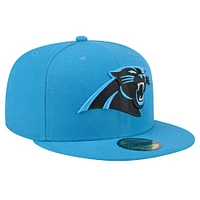 Casquette ajustée Omaha 59FIFTY des Carolina Panthers bleue New Era pour hommes