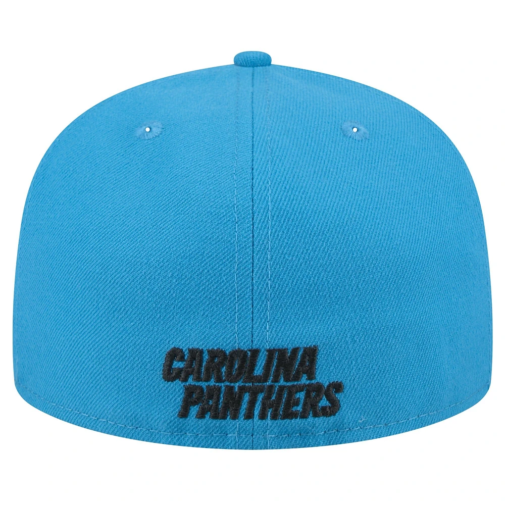 Men's New Era Blue Carolina Panthers Omaha 59FIFTY Fitted Hat