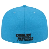 Casquette ajustée Omaha 59FIFTY des Carolina Panthers bleue New Era pour hommes