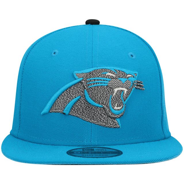 Men's Carolina Panthers New Era Blue Retro Stripe 9FIFTY Snapback Hat