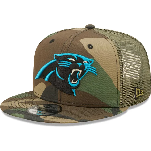 Carolina Panthers New Era 2022 Sideline 9FIFTY Ink Dye Snapback Hat - Blue