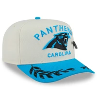 Men's New Era Cream/Blue Carolina Panthers 2025 NFL Draft A-Frame 59FIFTY Fitted Hat