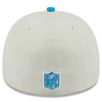 Men's New Era Cream/Blue Carolina Panthers 2025 NFL Draft A-Frame 59FIFTY Fitted Hat