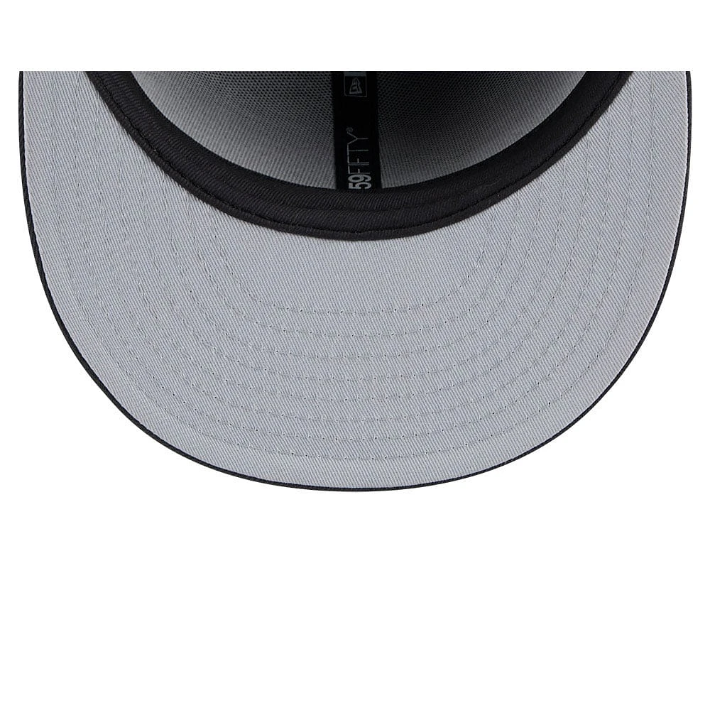 Casquette ajustée 59FIFTY officielle du repêchage NFL 2024 sur scène des Panthers de la Caroline New Era Graphite pour hommes