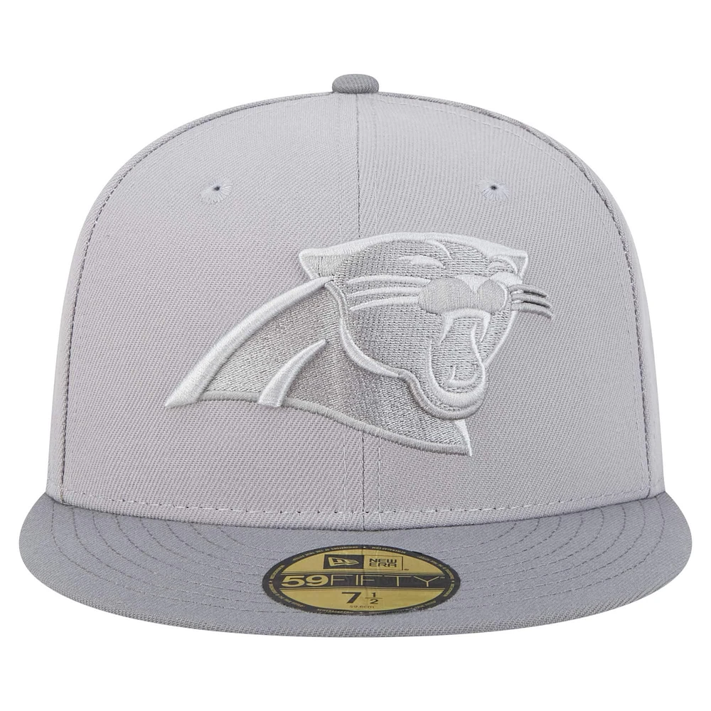 Casquette ajustée Iron Cloud 59FIFTY pour homme des Carolina Panthers de New Era gris/graphite