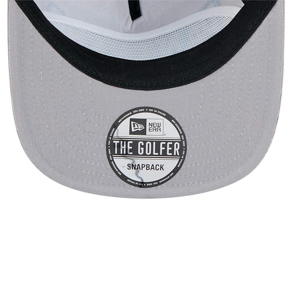 Casquette de golf ajustable en velours côtelé gris Carolina Panthers New Era pour homme