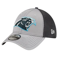 Men's New Era Gray Carolina Panthers Grayed Out Neo 39THIRTY Flex Hat