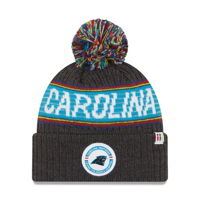 Carolina Panthers New Era 2022 Greg Olsen x Atrium Health Levine Children's  Hospital Pom Knit Hat - Heather Charcoal