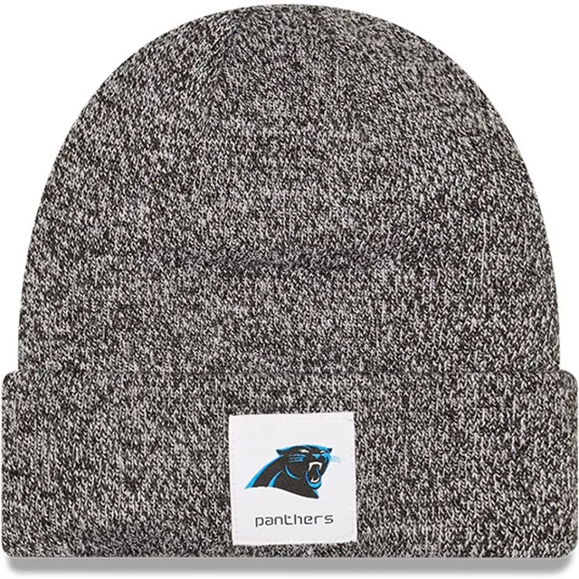 New Era Youth Boys and Girls Black Carolina Panthers Social Justice Cuffed Knit  Hat