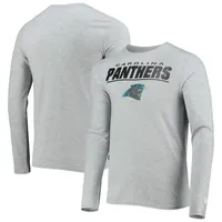 New Era Men's Heathered Gray Carolina Panthers Combine Authentic Red Zone Long  Sleeve T-shirt