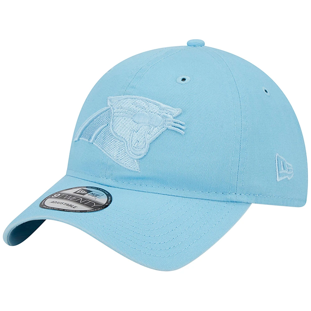 Casquette réglable New Era Carolina Panthers Core Classic 2.0 Brights 9TWENTY bleu clair pour homme