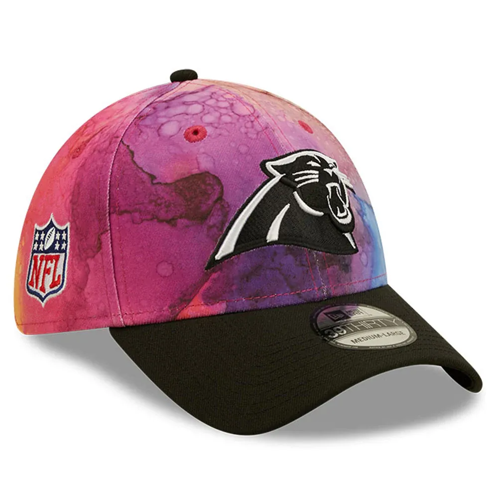 New Era Men's New Era Pink/Black Carolina Panthers 2022 NFL Crucial Catch  39THIRTY Flex Hat