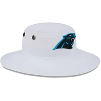 Men's New Era White Carolina Panthers 2023 NFL Training Camp Panama Bucket Hat