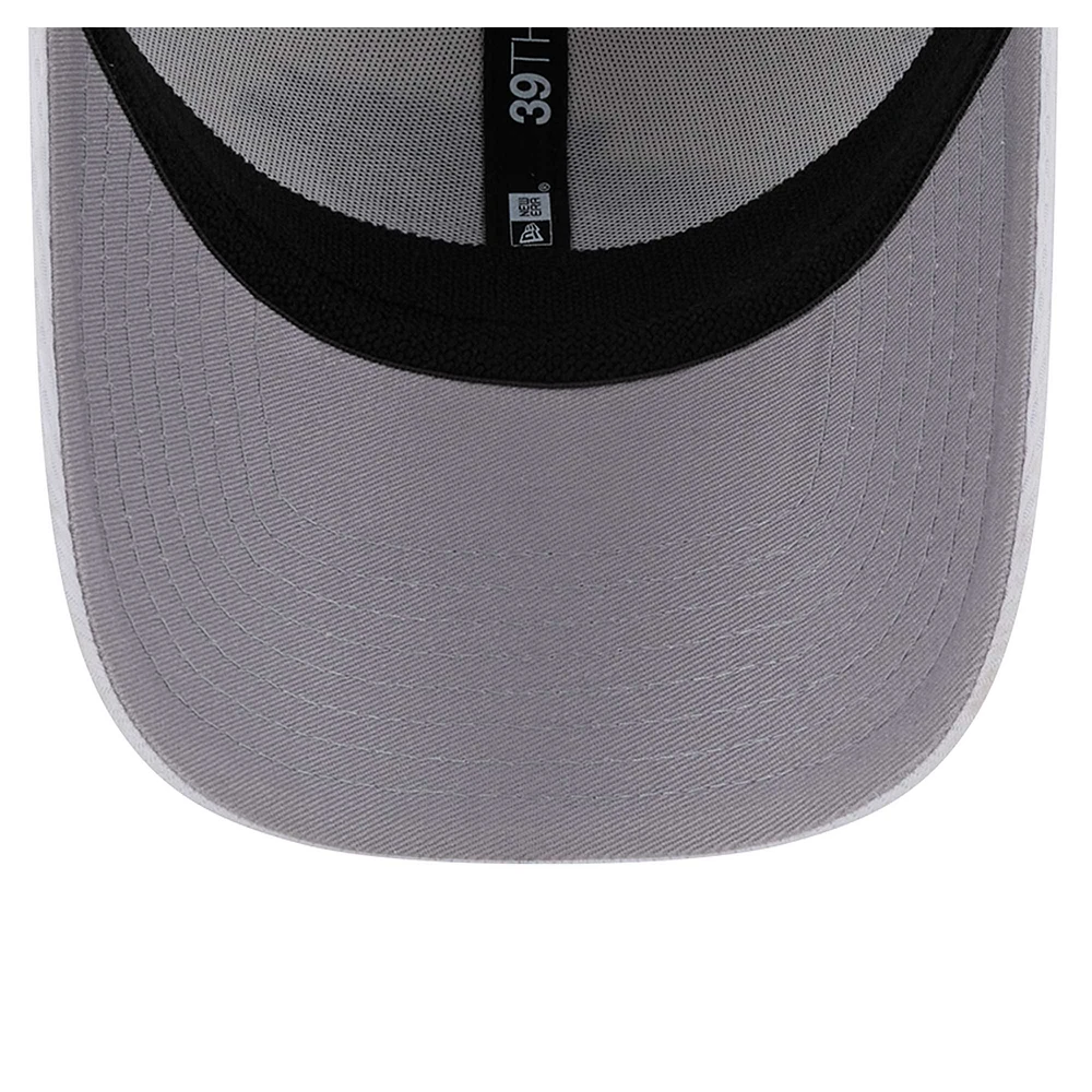 Casquette Active 39THIRTY Flex blanche Carolina Panthers de New Era pour homme