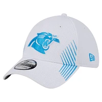 Casquette Active 39THIRTY Flex blanche Carolina Panthers de New Era pour homme