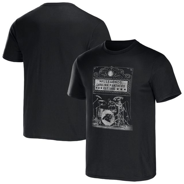 Collection NFL x Darius Rucker pour hommes par Fanatics T-shirt noir du groupe des Panthers de la Caroline