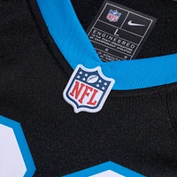 Maillot de match d'équipe des Panthers la Caroline noirs pour homme Nike Adam Thielen