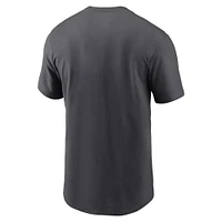 Men's Nike Anthracite Carolina Panthers Helmet Essential T-Shirt