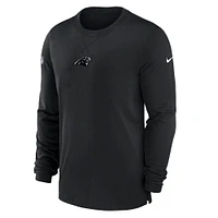 Men's Nike Black Carolina Panthers 2023 Sideline Performance Long Sleeve T-Shirt