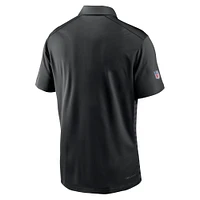 Polo Nike Performance noir Carolina Panthers 2024 Sideline Victory pour homme