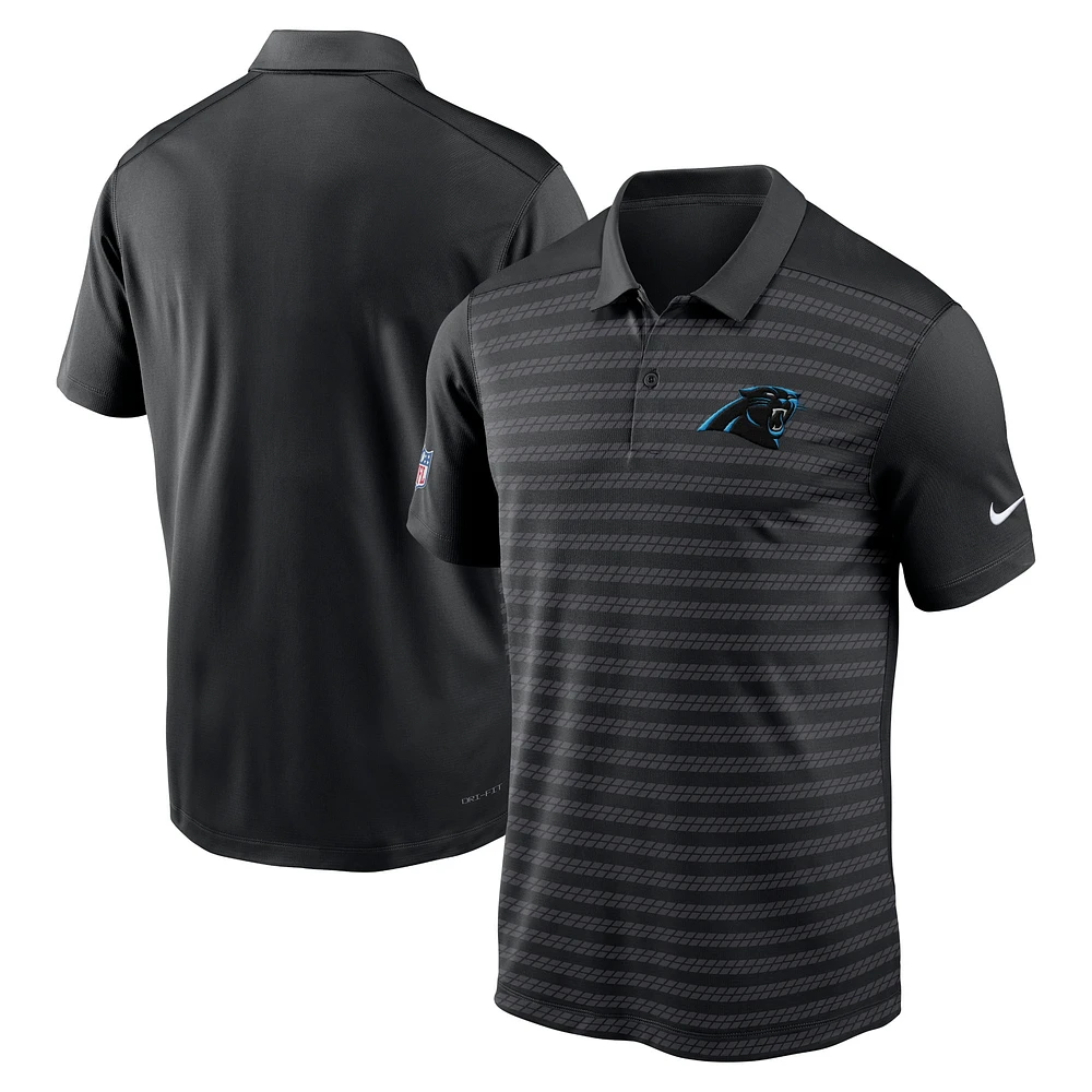 Polo Nike Performance noir Carolina Panthers 2024 Sideline Victory pour homme