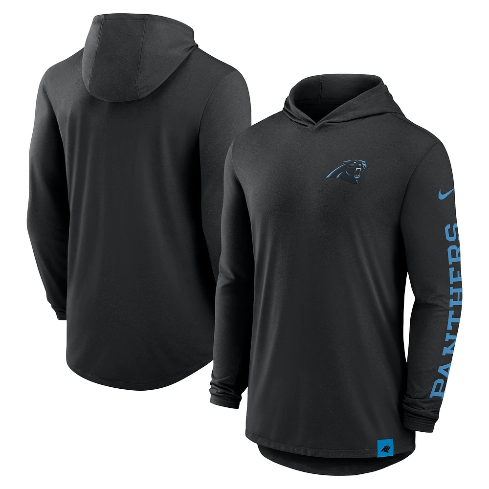 Sweat à capuche Nike Black Carolina Panthers Blitz pour homme