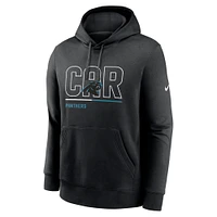 Men's Nike Black Carolina Panthers City Code Club Fleece Pullover Hoodie