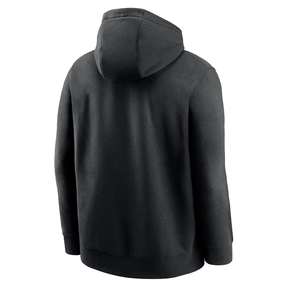 Men's Nike Black Carolina Panthers City Code Club Fleece Pullover Hoodie