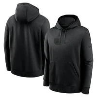 Men's Nike Black Carolina Panthers Edge French Terry Club Pullover Hoodie