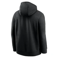 Men's Nike Black Carolina Panthers Edge French Terry Club Pullover Hoodie