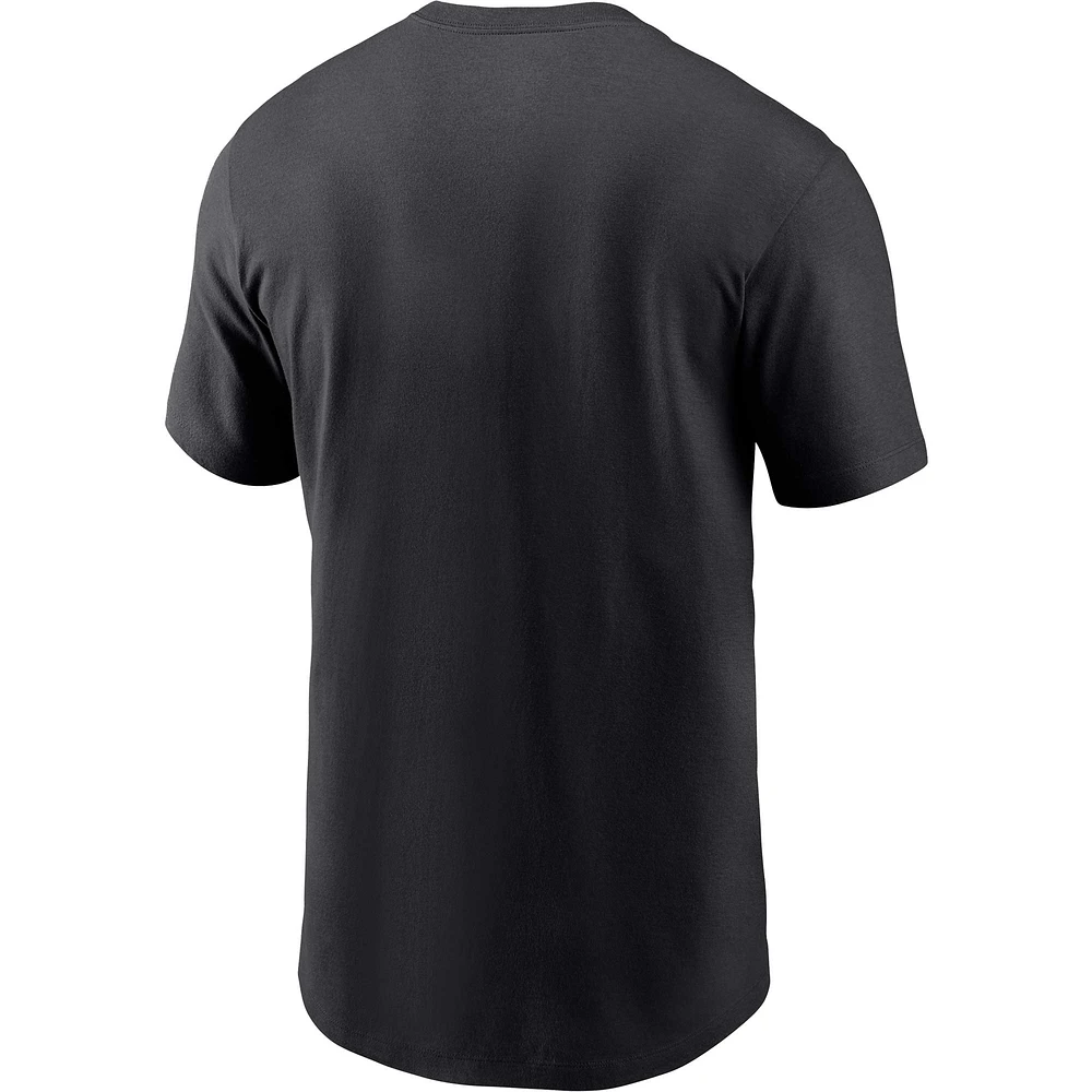 Men's Nike Black Carolina Panthers Essential Blitz Lockup T-Shirt