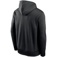 Men's Nike Black Carolina Panthers Fan Gear Wordmark Performance Pullover Hoodie