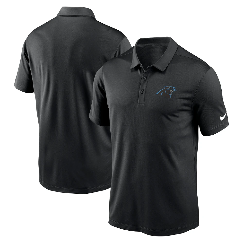 Polo de performance avec logo franchise Nike Carolina Panthers noir pour homme