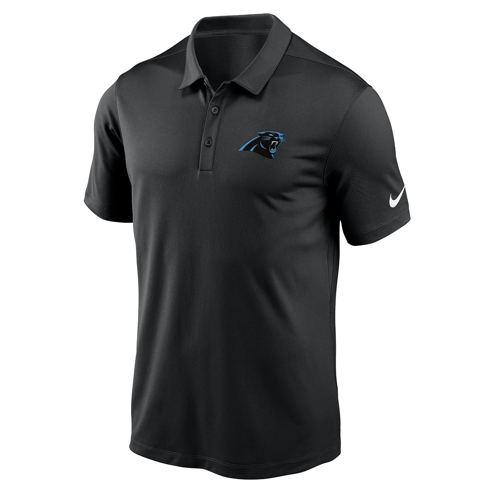 Polo de performance franchise Nike Black Carolina Panthers pour hommes