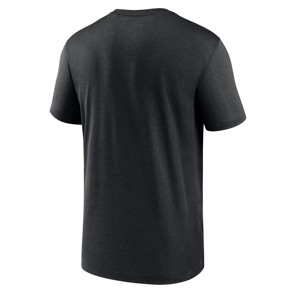 Men's Nike Black Carolina Panthers Horizontal Lockup Legend Performance T-Shirt