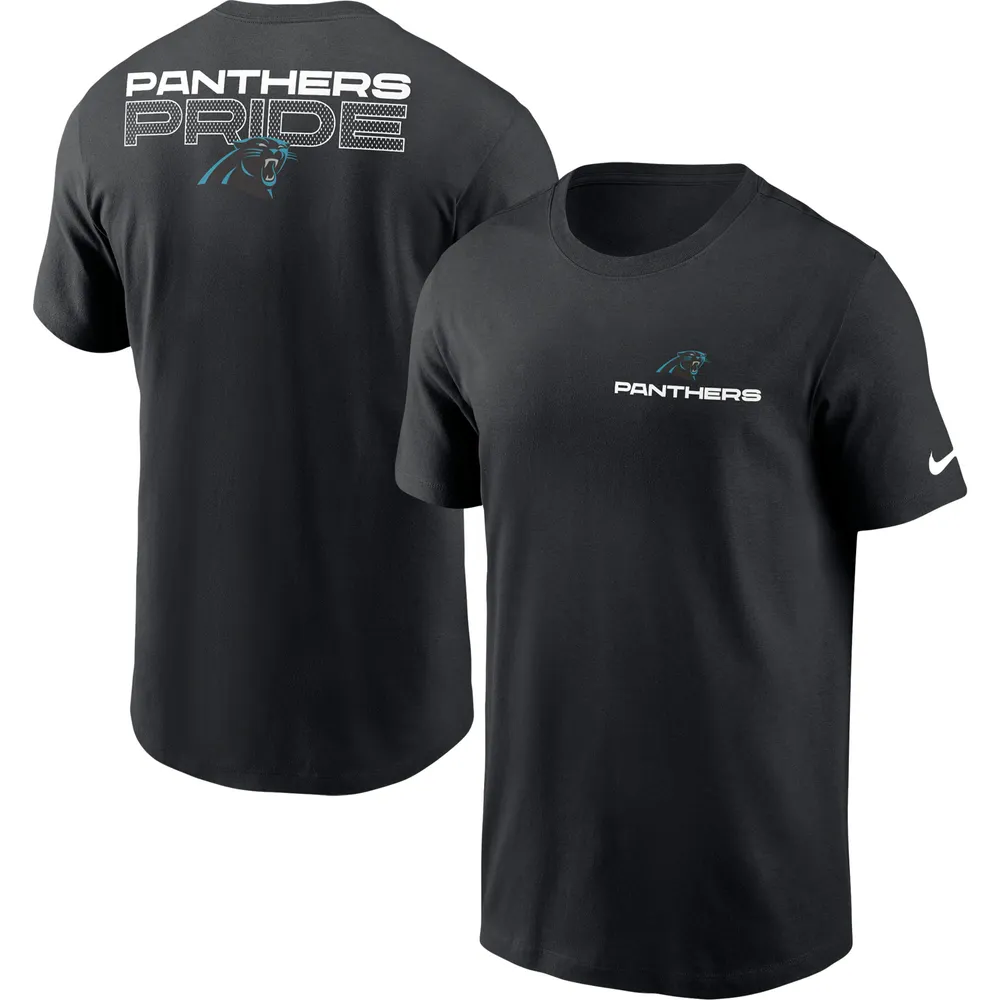 T-shirt à manches courtes pour homme Nike Carolina Panthers Local Phrase