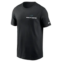 T-shirt à manches courtes pour homme Nike Carolina Panthers Local Phrase